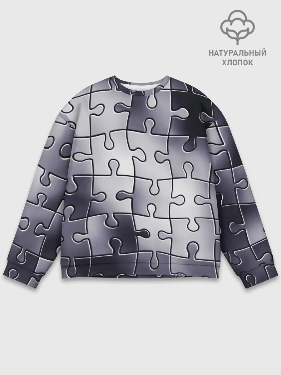 Мужской свитшот базовый / Пазлы