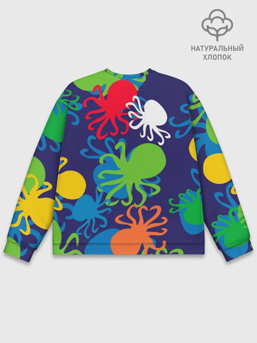 Мужской свитшот базовый / Осьминоги