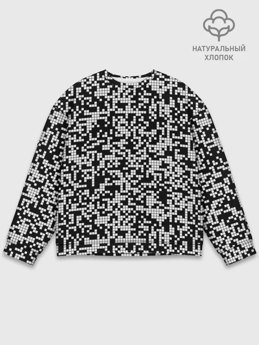 Мужской свитшот базовый / Пиксельная Текстура
