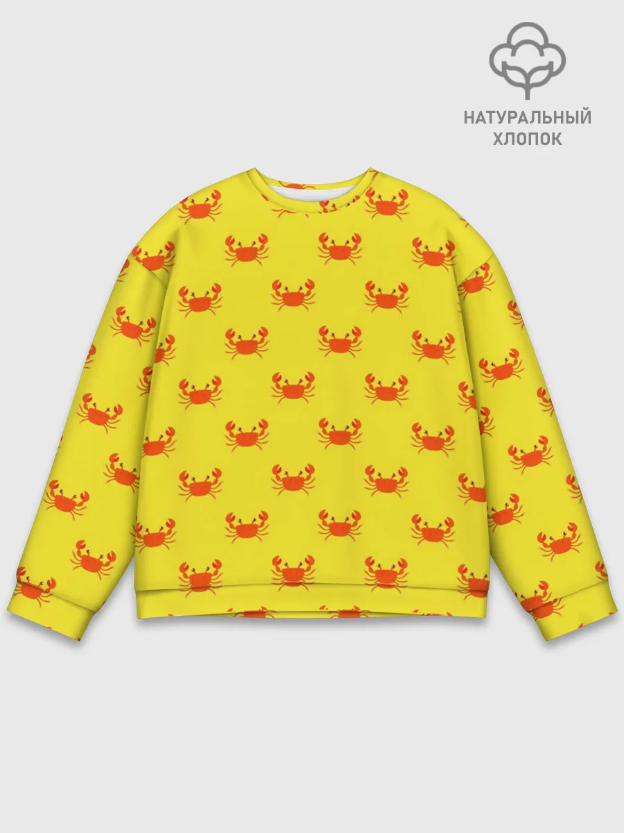 Мужской свитшот базовый / Крабы