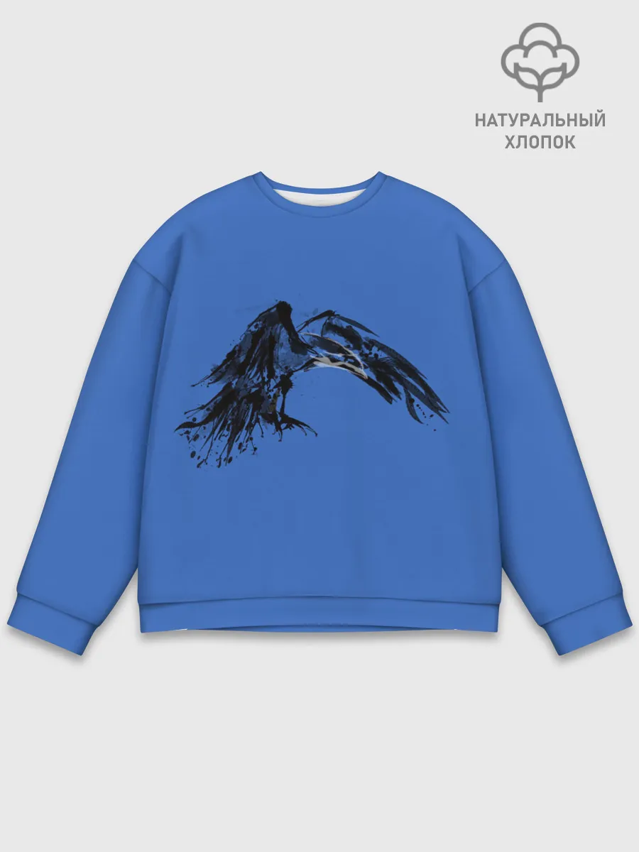 Мужской свитшот базовый / Тень ворона