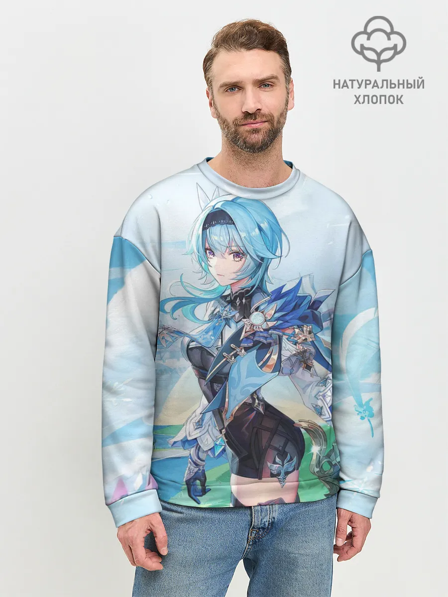 Мужской свитшот базовый / Eula | Genshin Impact