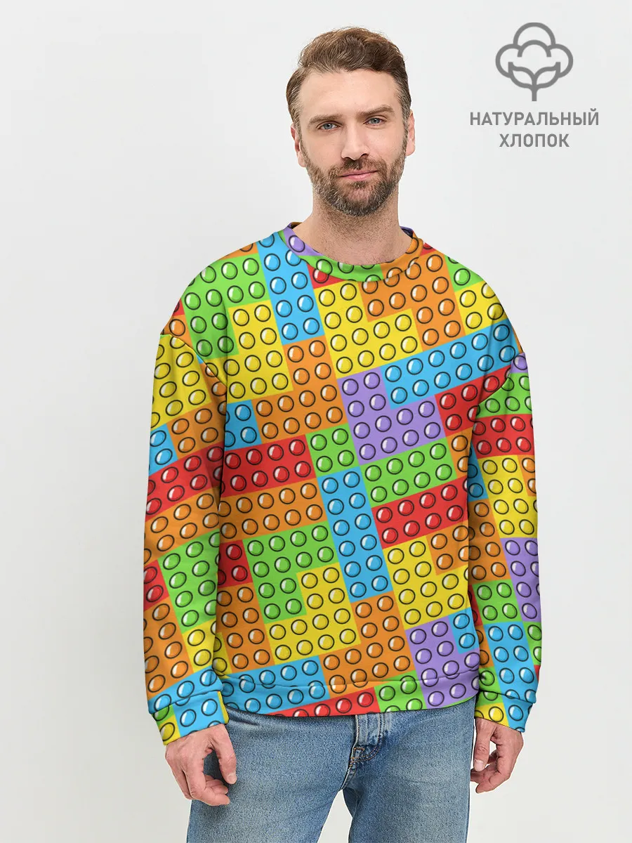Мужской свитшот базовый / POP IT / SIMPLE DIMPLE