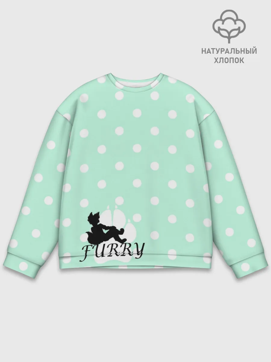 Мужской свитшот базовый / Furry Fox