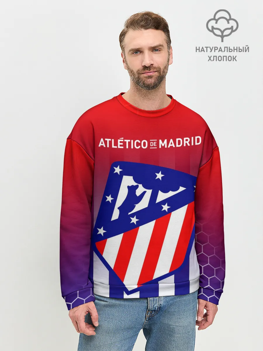 Мужской свитшот базовый / ATLETICO DE MADRID / АТЛЕТИКО