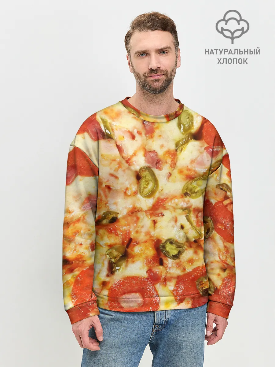 Мужской свитшот базовый / Пицца