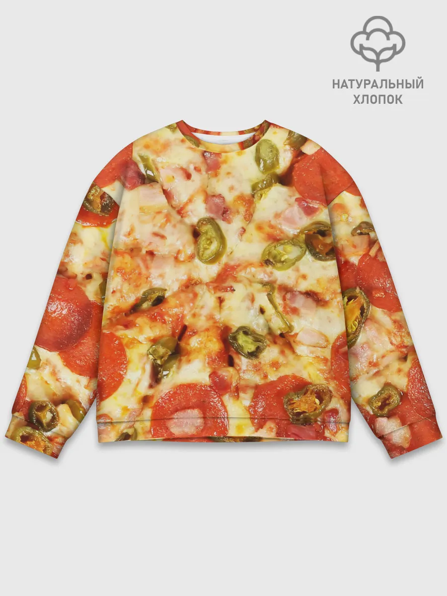 Мужской свитшот базовый / Пицца
