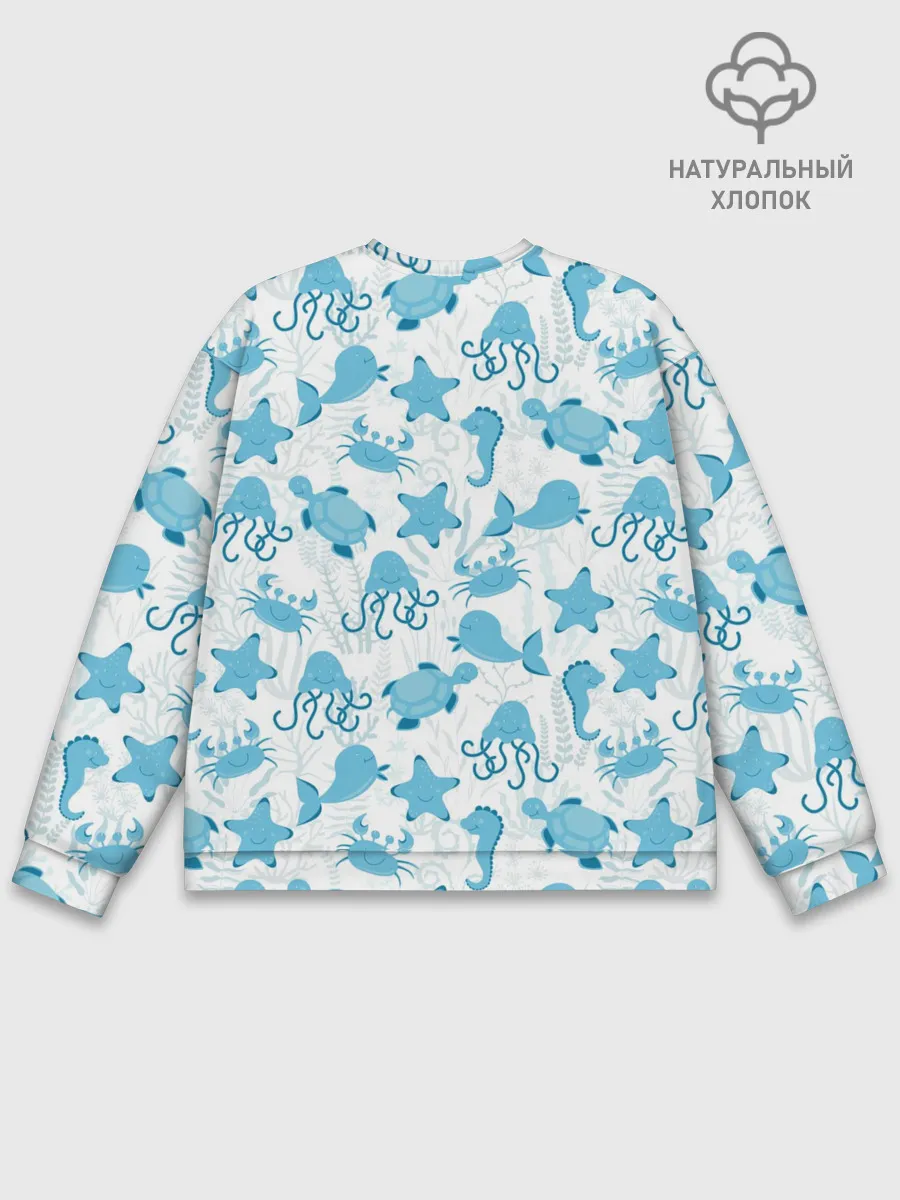 Мужской свитшот базовый / Морские жители