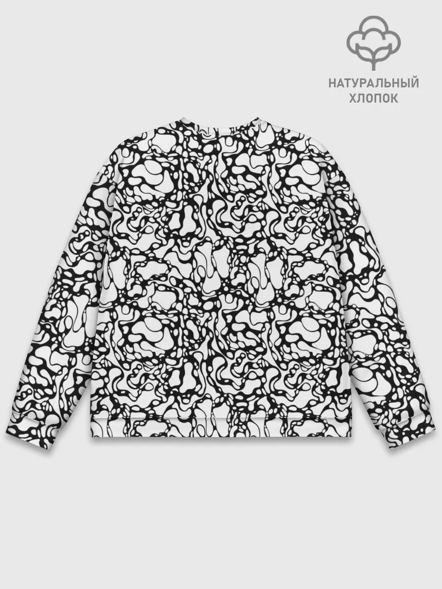 Мужской свитшот базовый / Абстрактная жидкость