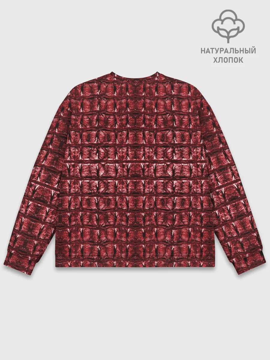 Мужской свитшот базовый / Текстура аллигатора