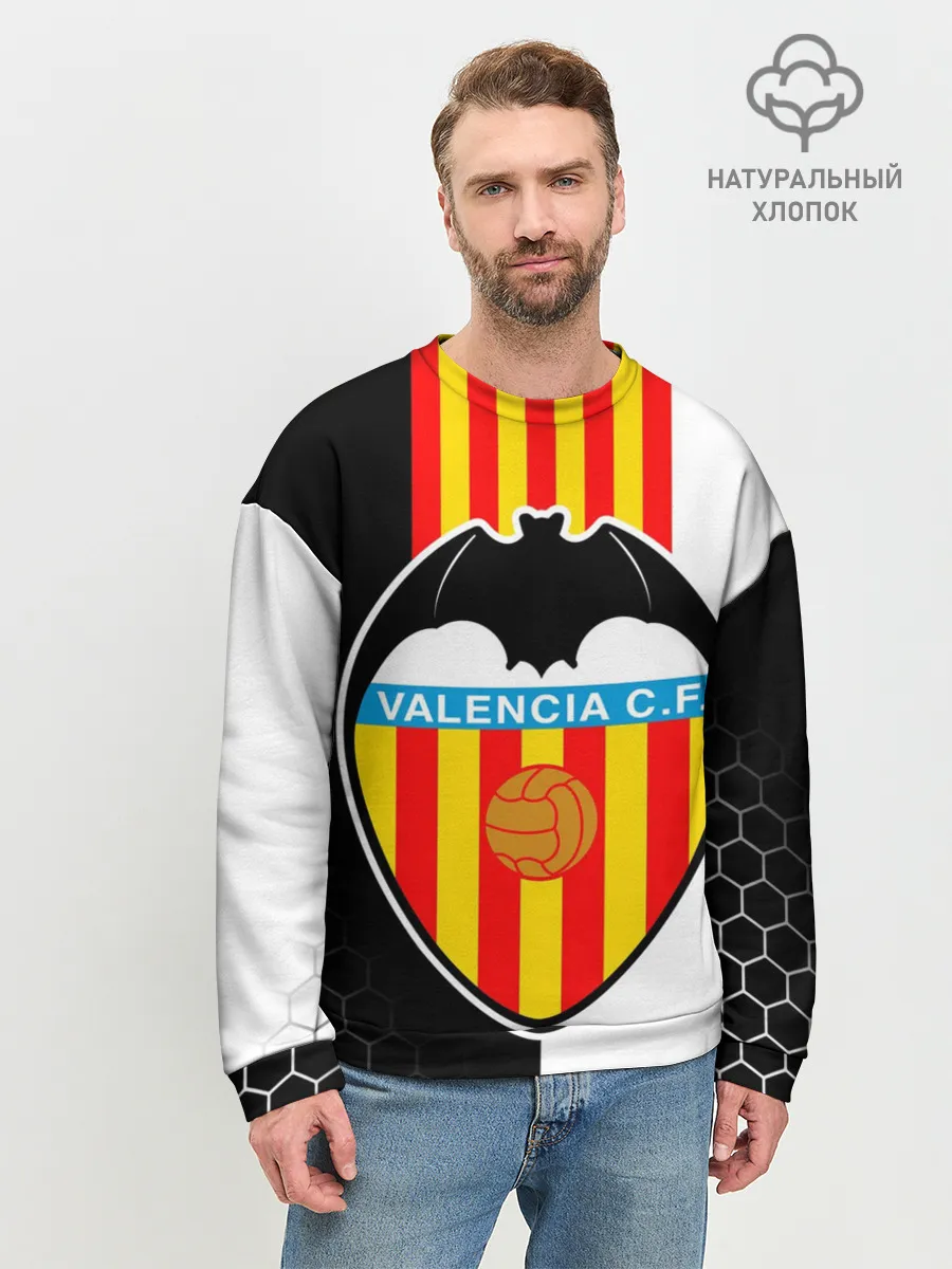Мужской свитшот базовый / FC VALENCIA / ФК ВАЛЕНСИЯ