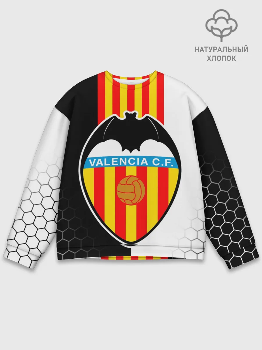 Мужской свитшот базовый / FC VALENCIA / ФК ВАЛЕНСИЯ
