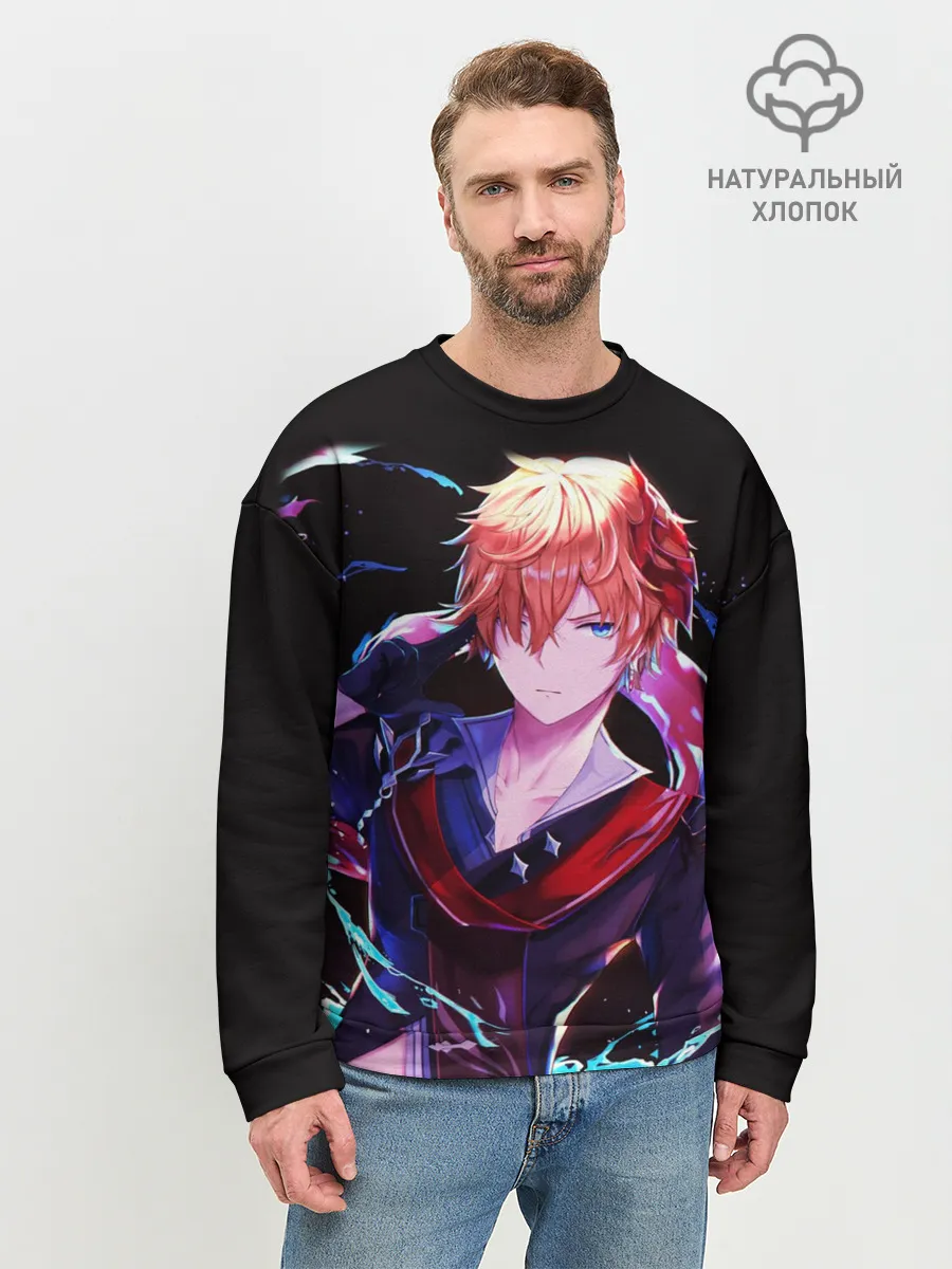 Мужской свитшот базовый / ТАРТАЛЬЯ - ИГРА GENSHIN IMPACT