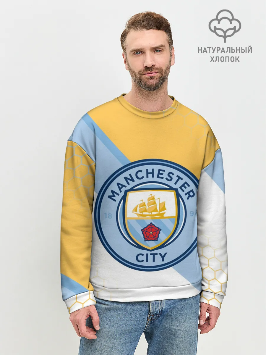 Мужской свитшот базовый / MANCHESTER CITY / МАНЧЕСТЕР
