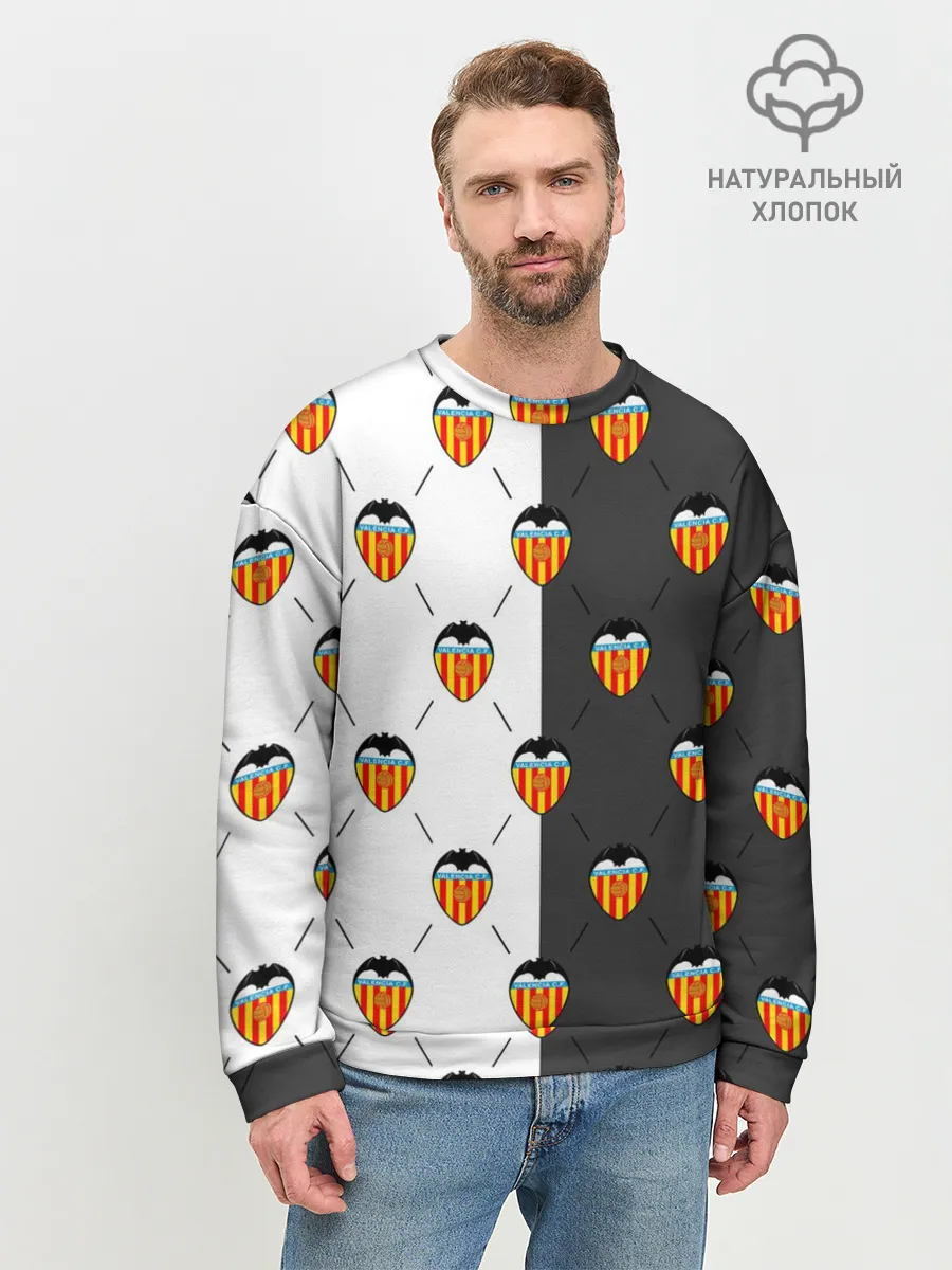 Мужской свитшот базовый / FC VALENCIA / ФК ВАЛЕНСИЯ