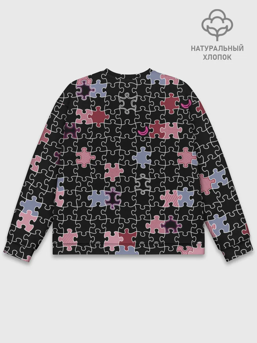 Мужской свитшот базовый / Пазлы Винтажный стиль