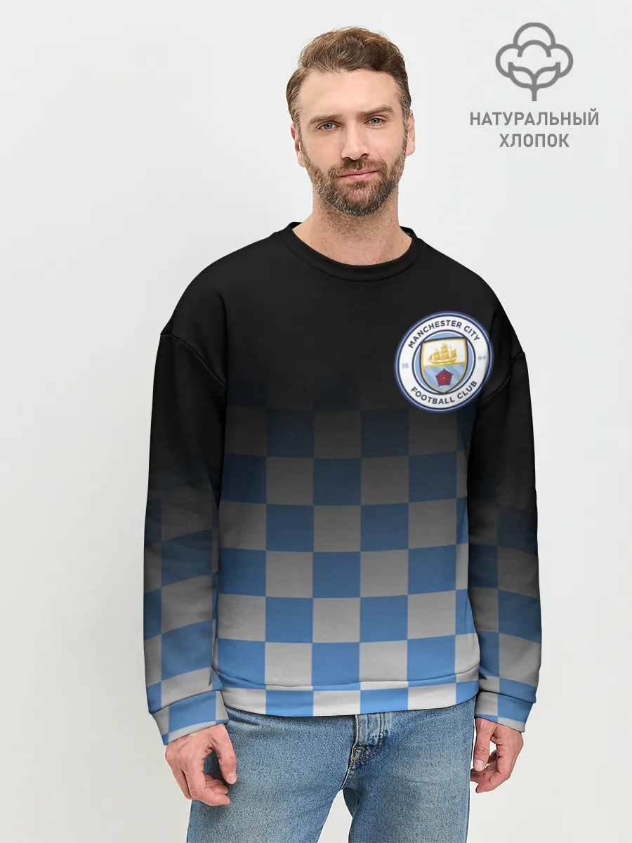 Мужской свитшот базовый / МАНЧЕСТЕР СИТИ / МАНЧЕСТЕР