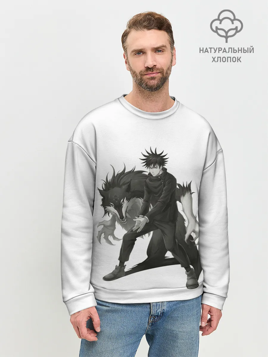 Мужской свитшот базовый / Фушигуро Мегуми