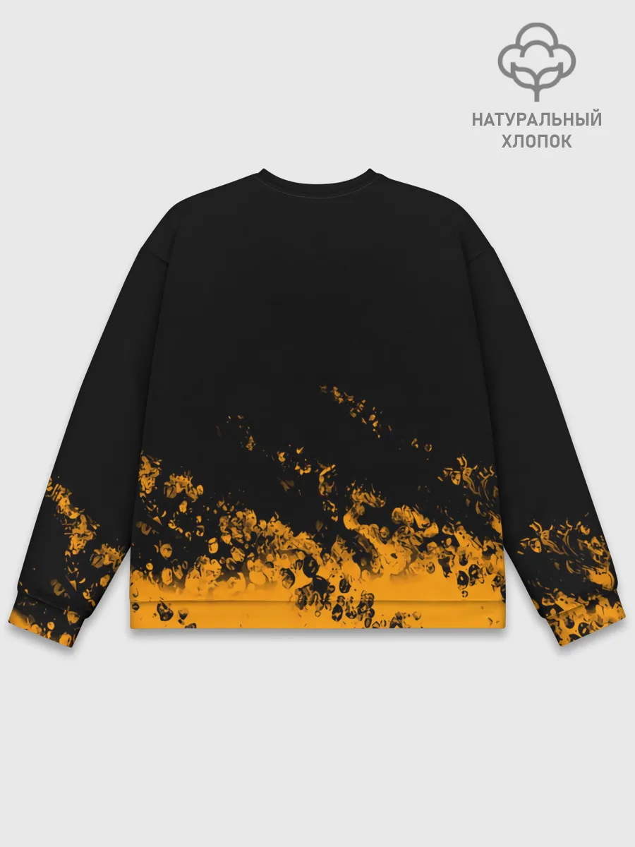 Мужской свитшот базовый / Аста с мечом Чёрный клевер