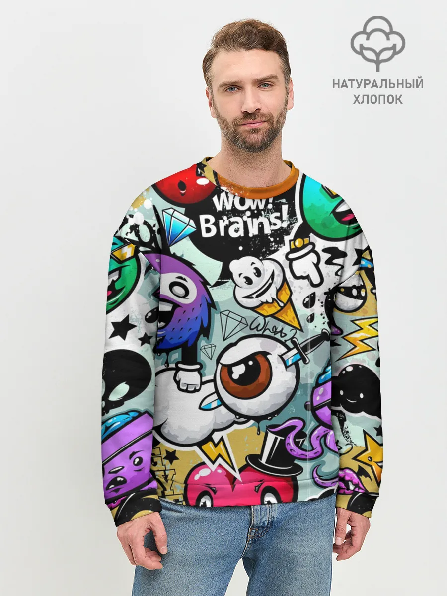 Мужской свитшот базовый / Граффити