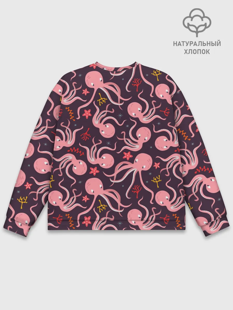 Мужской свитшот базовый / Осьминоги