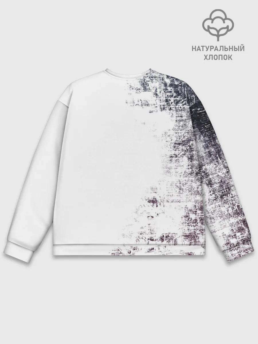 Мужской свитшот базовый / Чёрный демонический Аста Либе