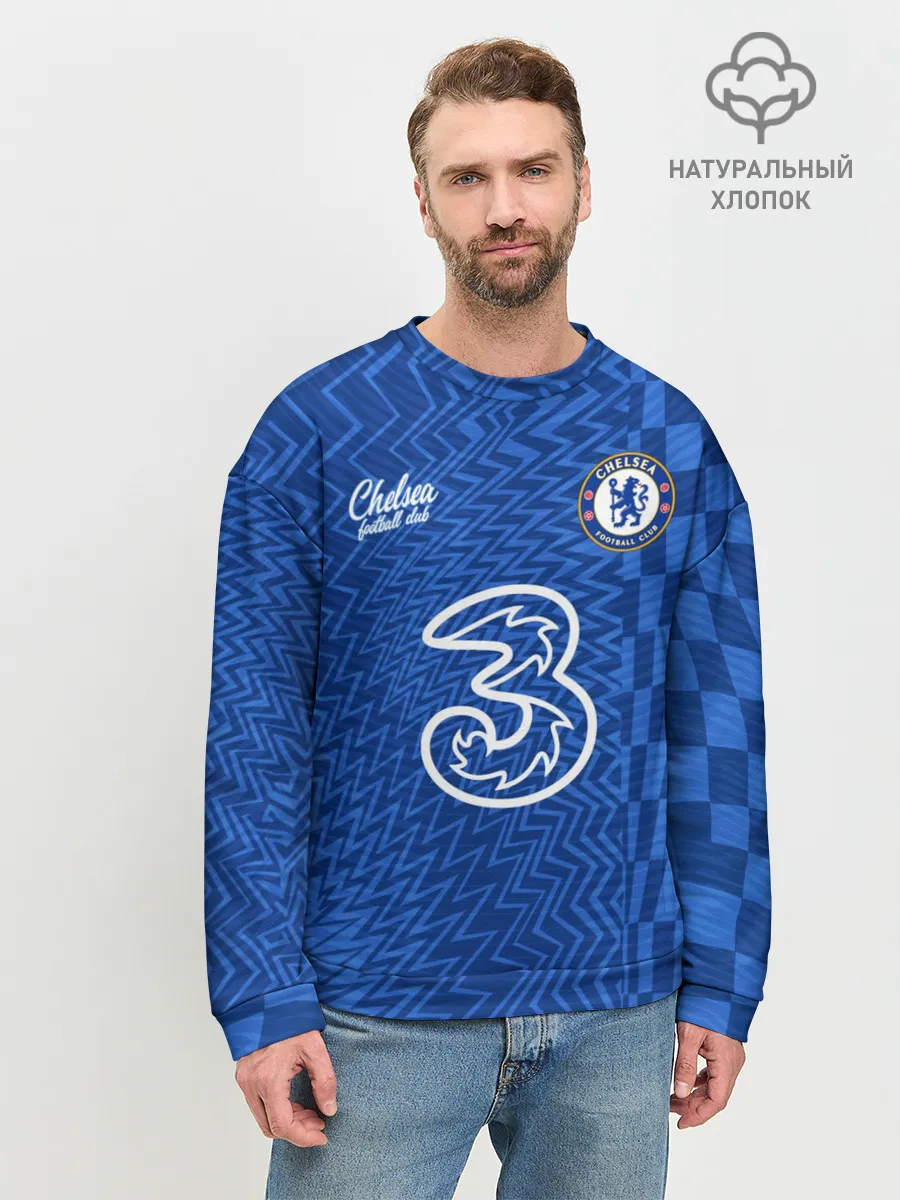 Мужской свитшот базовый / Хаверц Челси фома 2021/2022