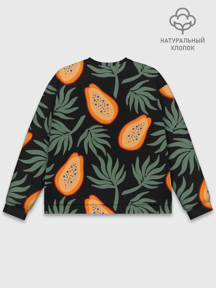 Мужской свитшот базовый / Папайя