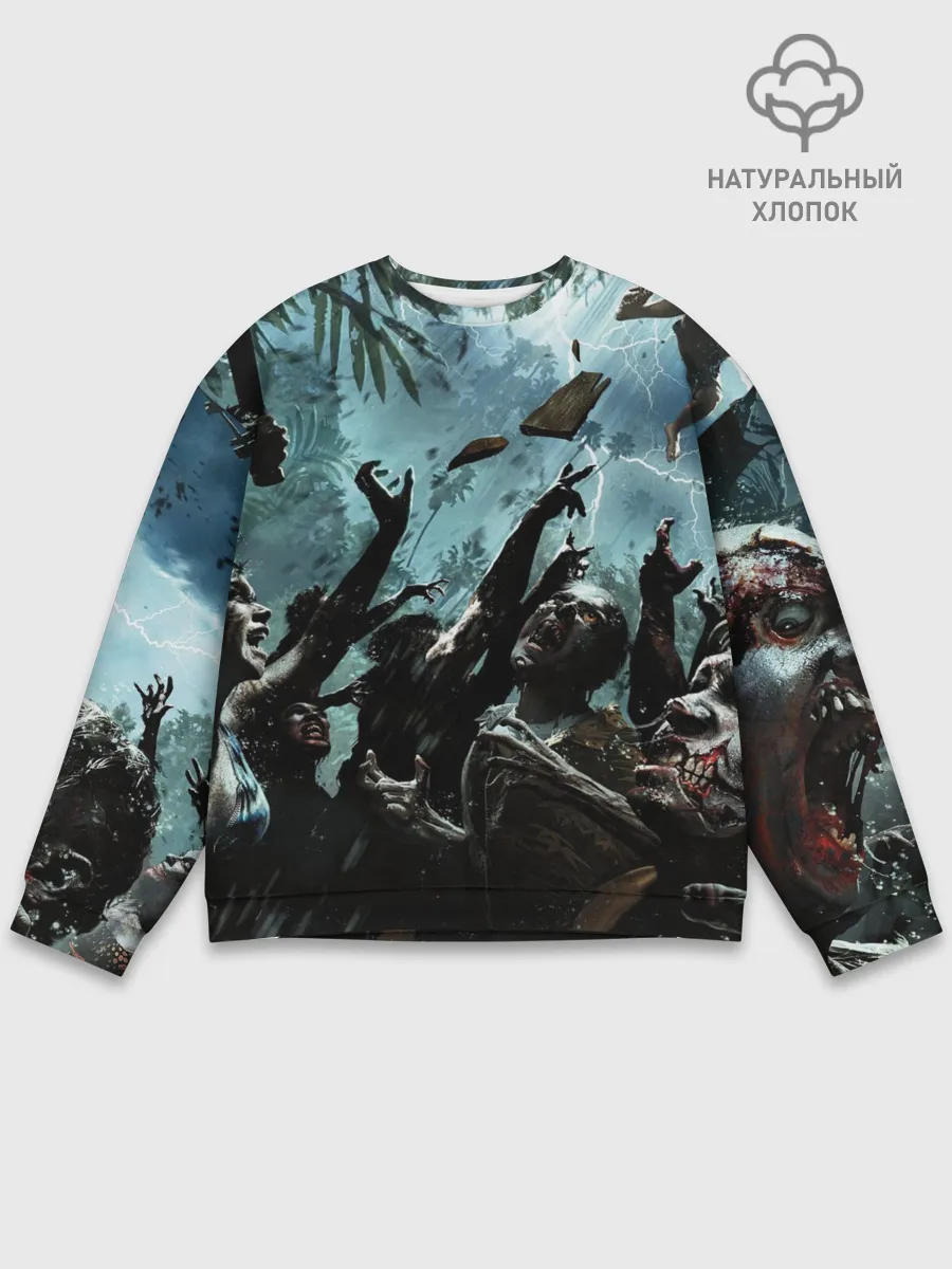 Мужской свитшот базовый / Кровожадные зомби | Zombie