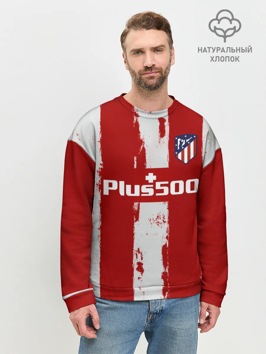 Мужской свитшот базовый / Суарес Атлетико форма 2021/22