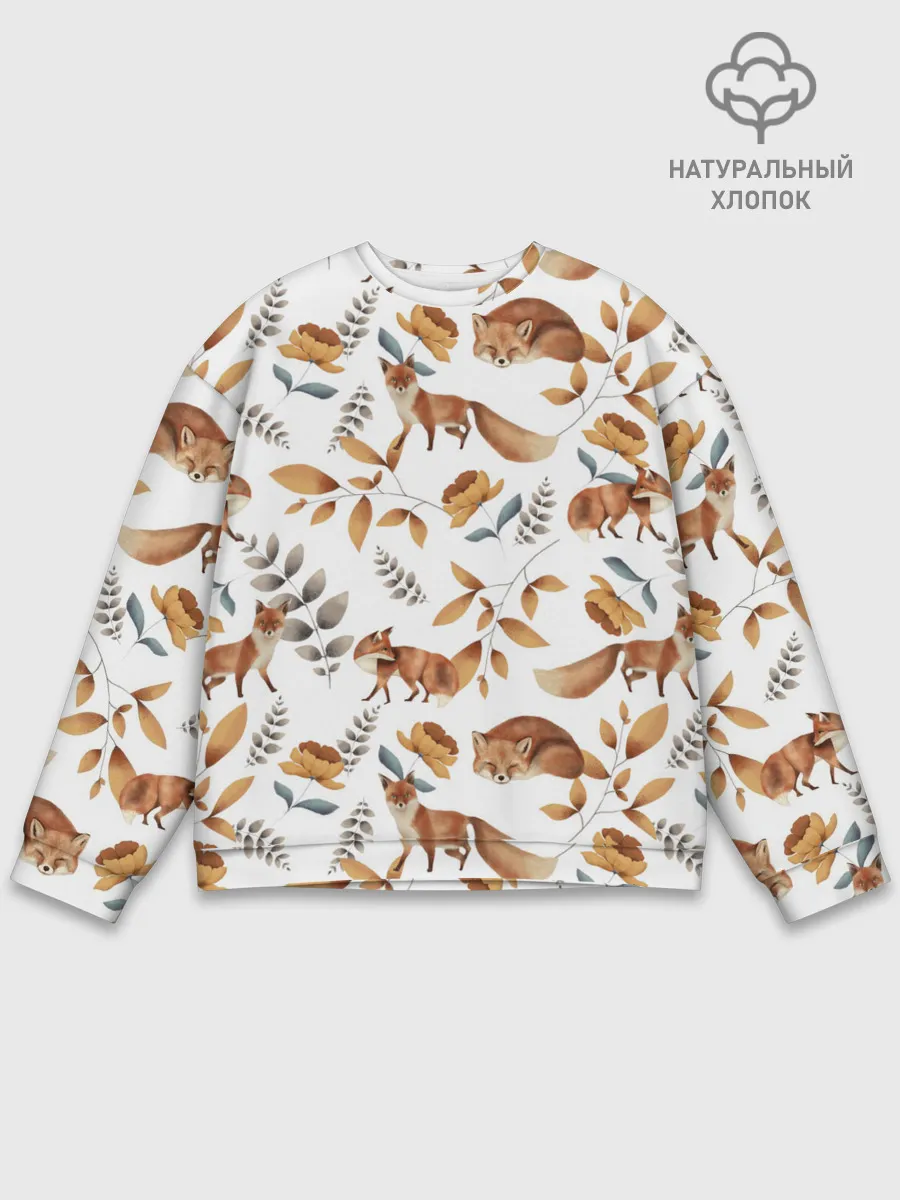 Мужской свитшот базовый / Лиса