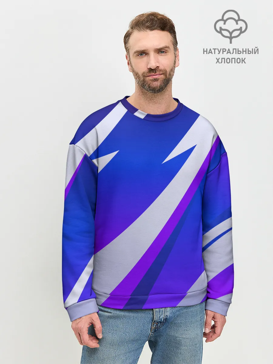 Мужской свитшот базовый / SPORT STYLE BLUE