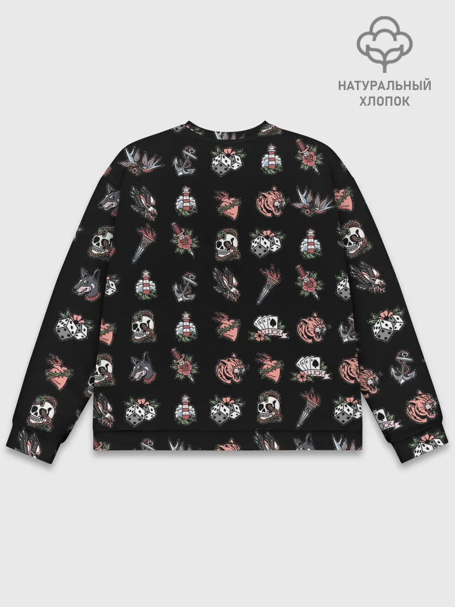 Мужской свитшот базовый / Уличные эмблемы