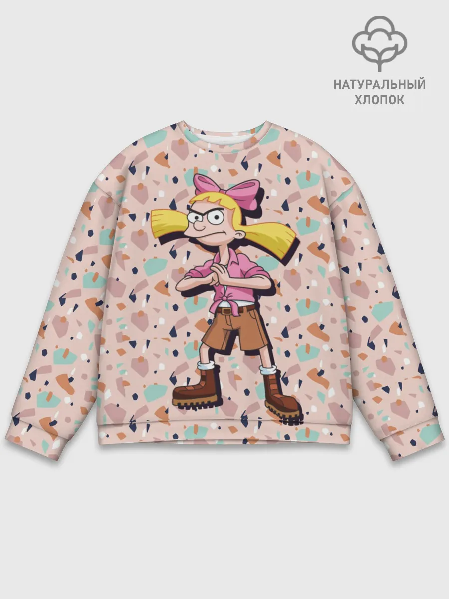 Мужской свитшот базовый / Эй, Арнольд! Хельга Патаки