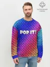 Мужской свитшот базовый / Pop It!/ Simple Dimple