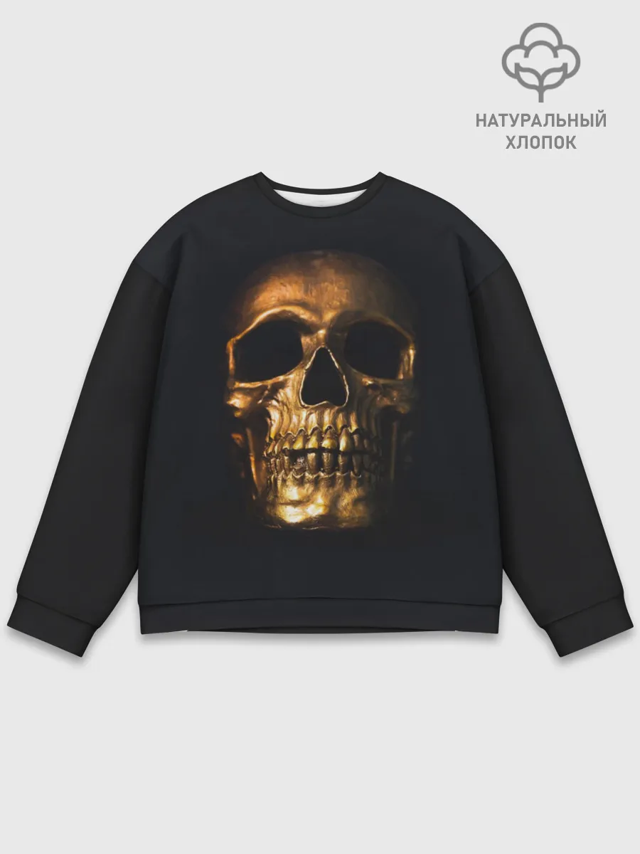 Мужской свитшот базовый / Golden Skull