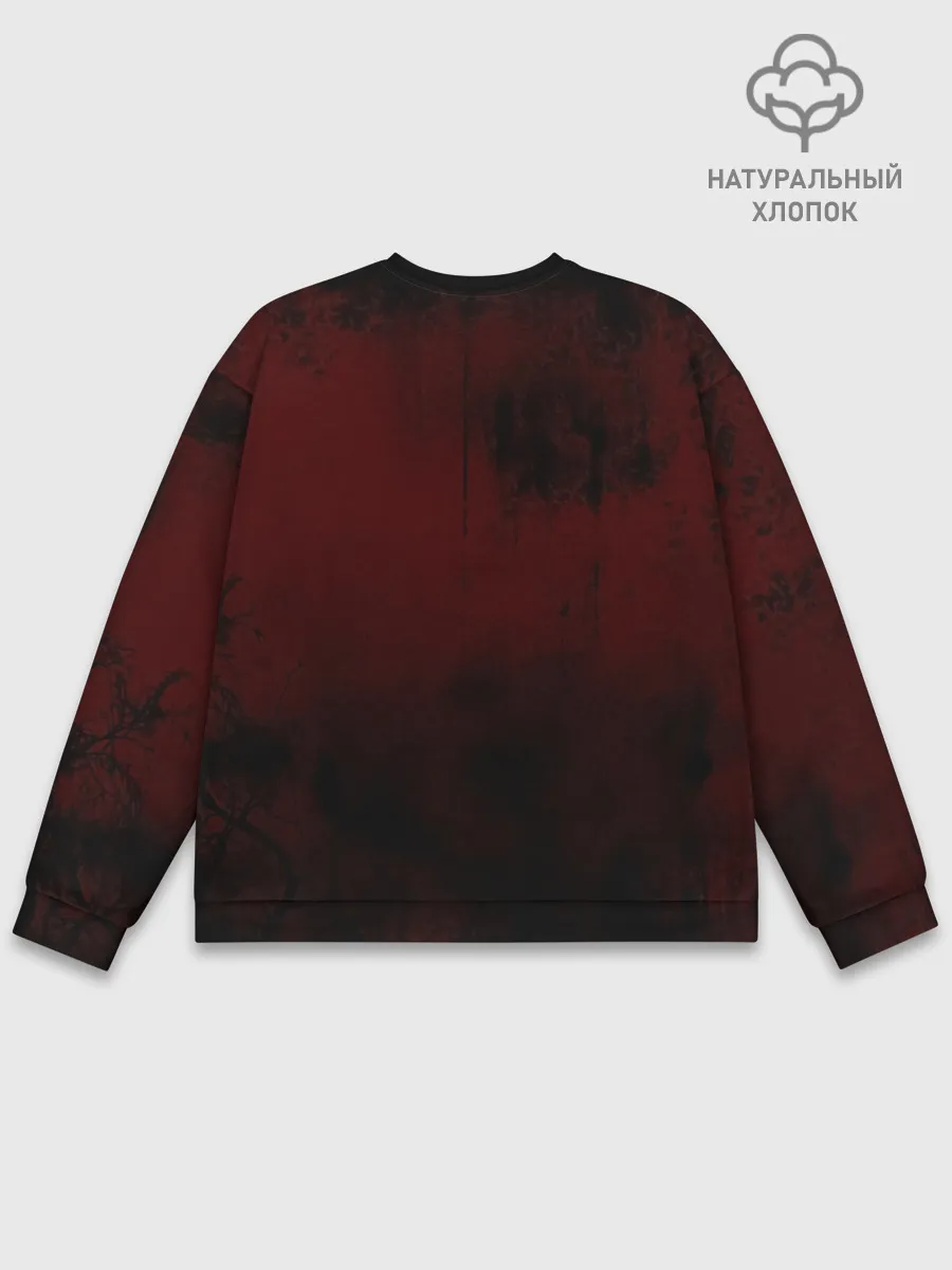 Мужской свитшот базовый / Аста с книгой магии и демон