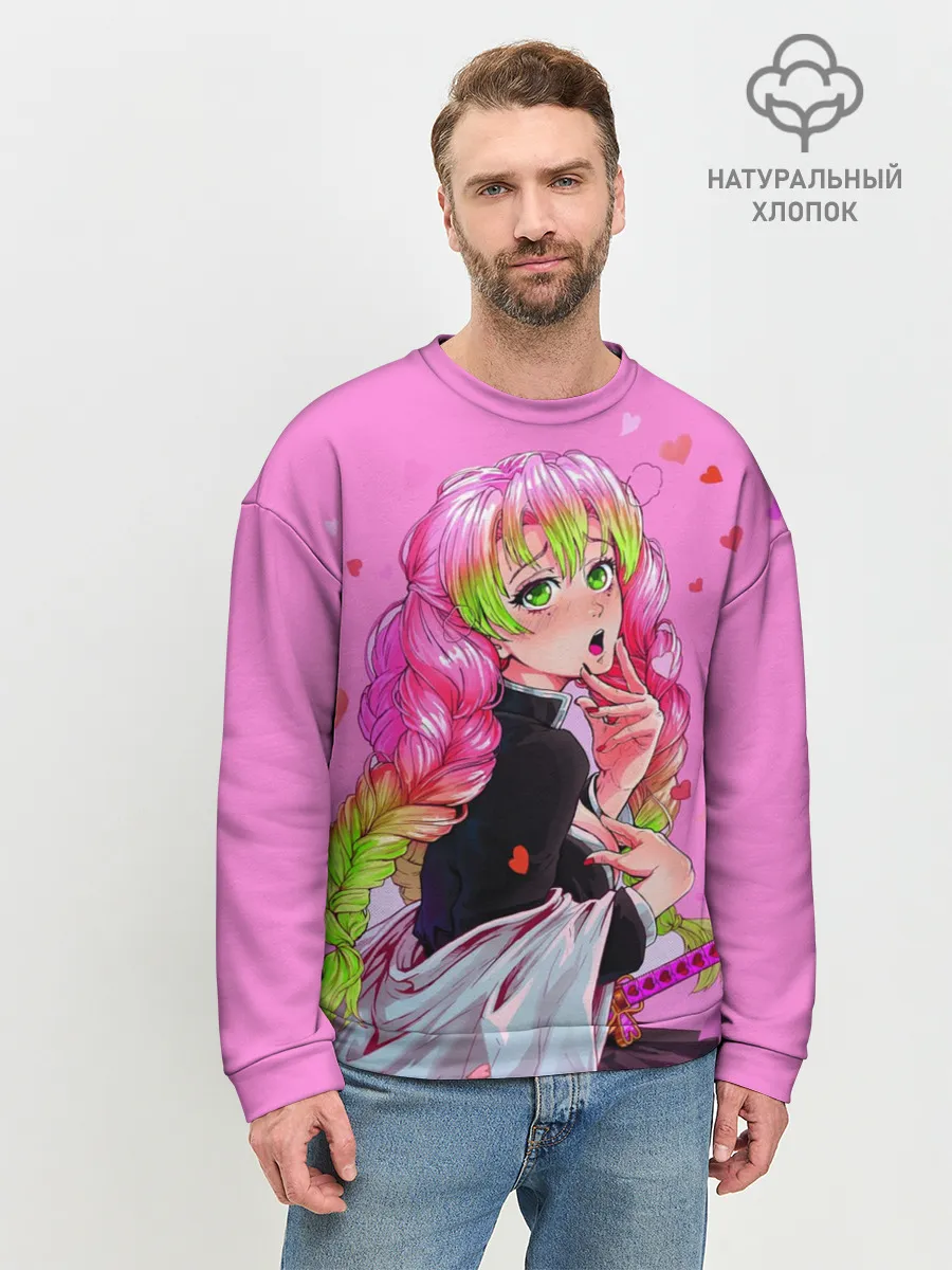 Мужской свитшот базовый / Столп любви клинок демонов 2