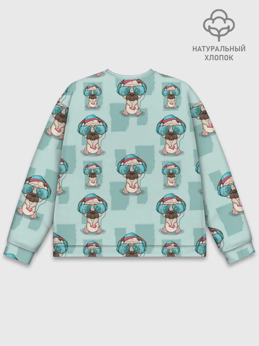 Мужской свитшот базовый / Крутой песик