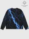 Мужской свитшот базовый / ГОЛУБАЯ МОЛНИЯ / ГРОЗА