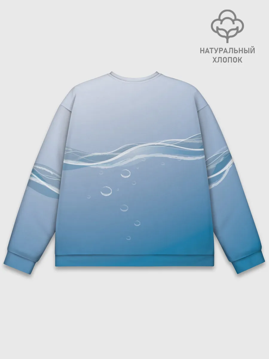 Мужской свитшот базовый / Акула под водой