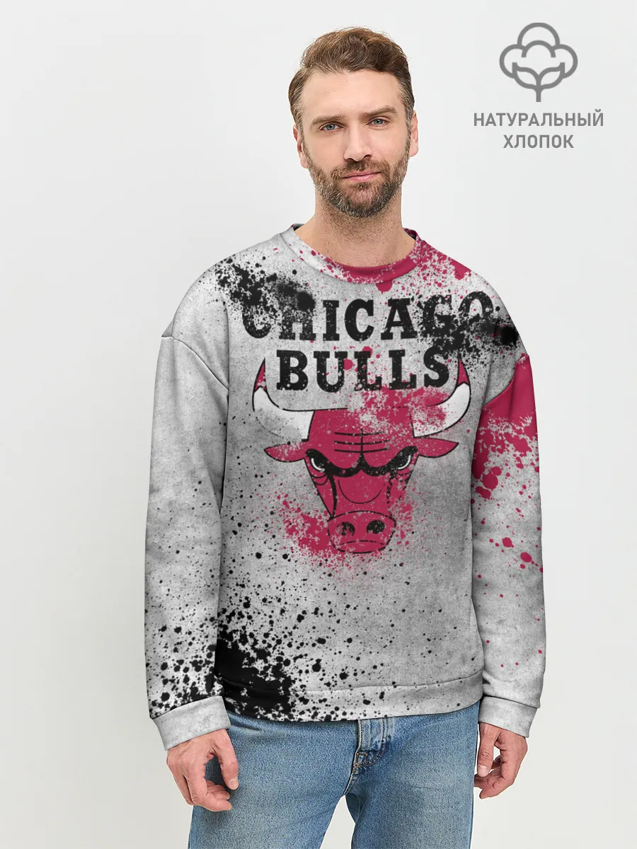 Мужской свитшот базовый / CHICAGO BULLS [8]