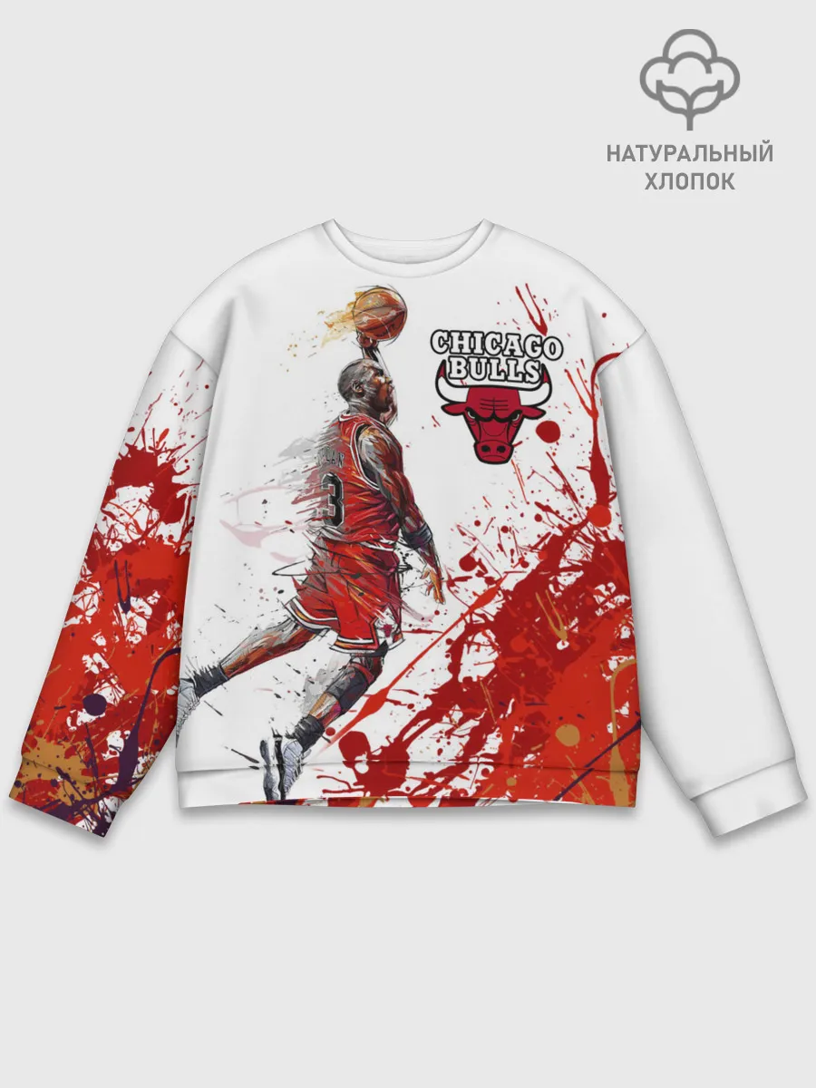 Мужской свитшот базовый / CHICAGO BULLS [9]