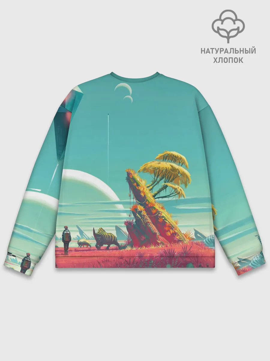 Мужской свитшот базовый / No Man Sky