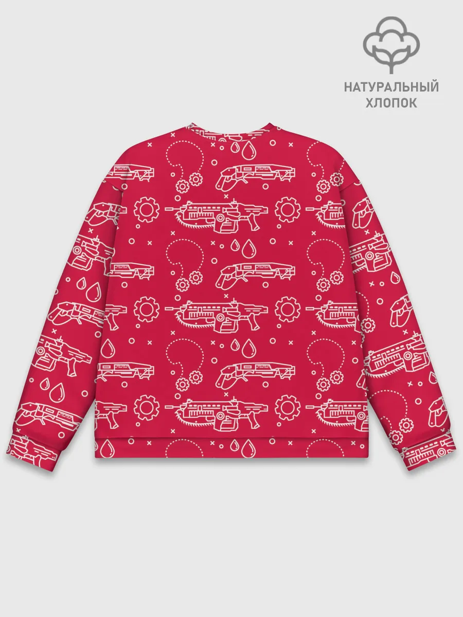 Мужской свитшот базовый / Gears pattern