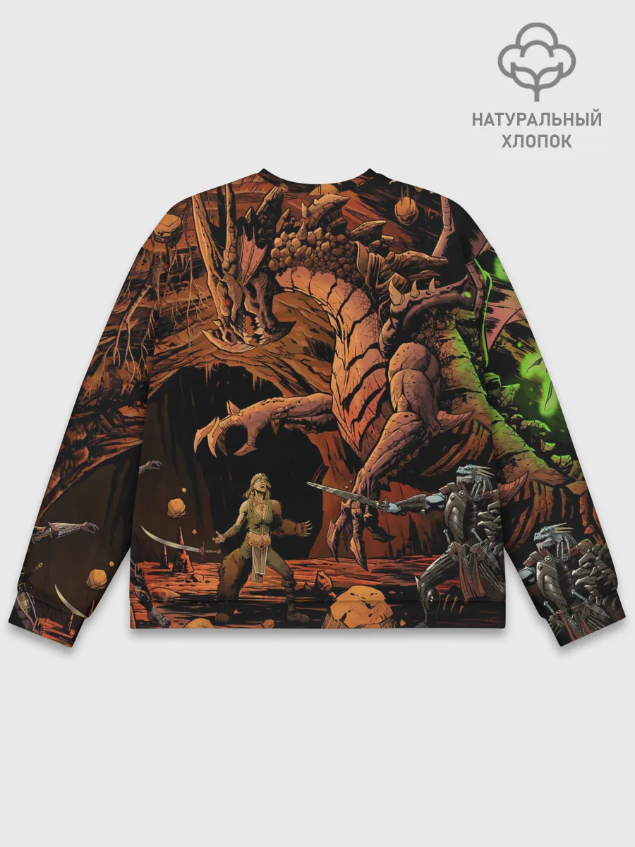 Мужской свитшот базовый / Dungeons and Dragons | Схватка