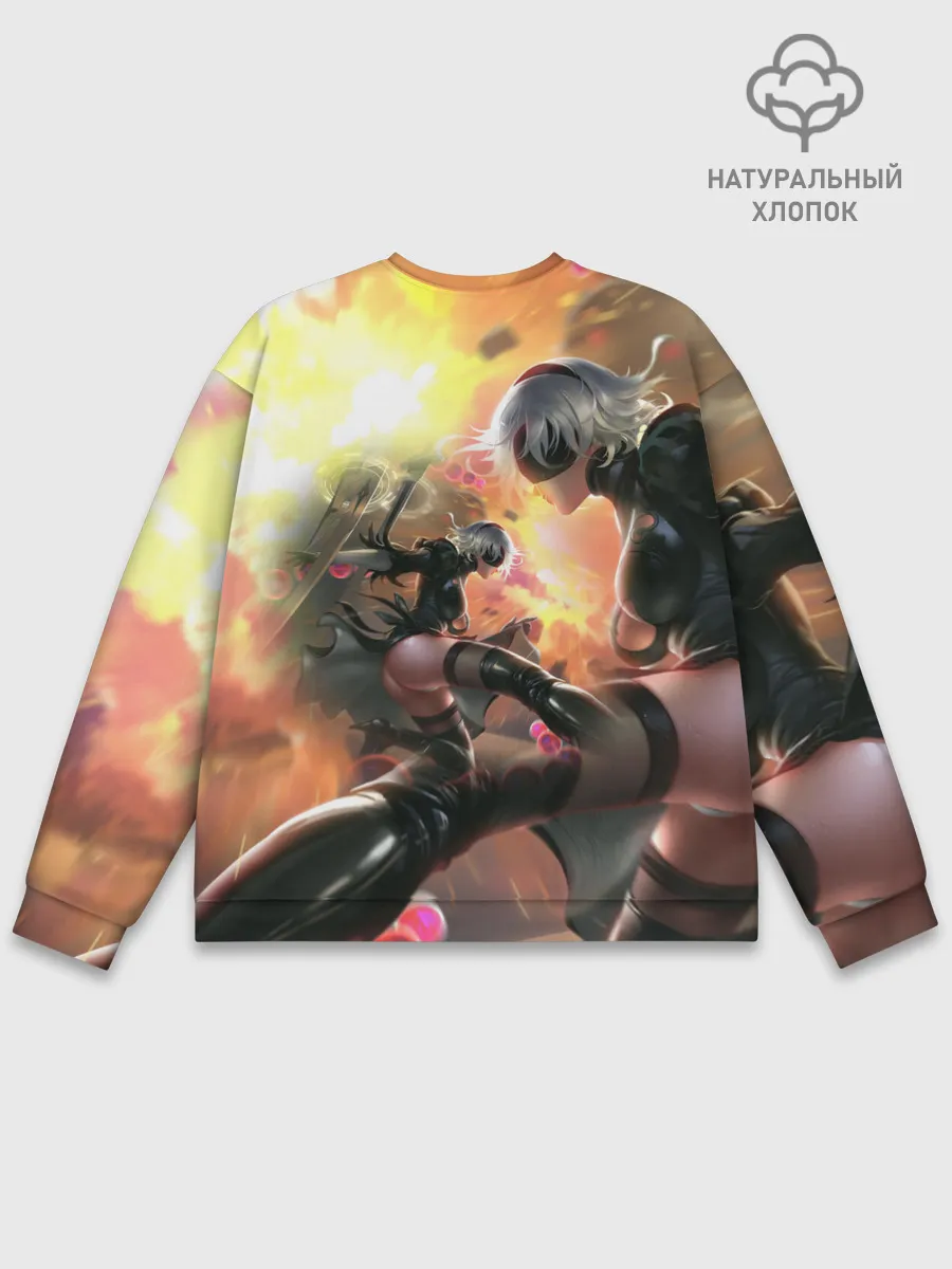 Мужской свитшот базовый / 2B | Nier Automata