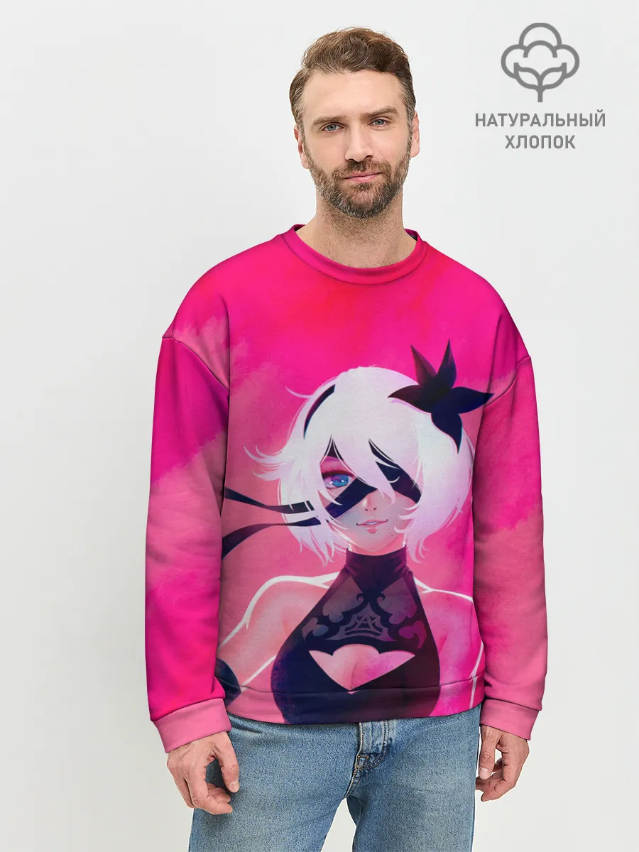 Мужской свитшот базовый / Nier Automata | 2B