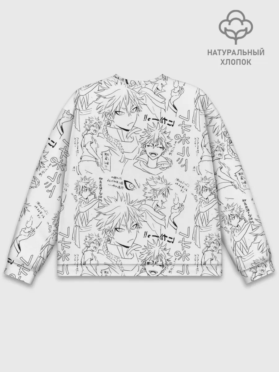 Мужской свитшот базовый / Чёрный клевер образы Юно