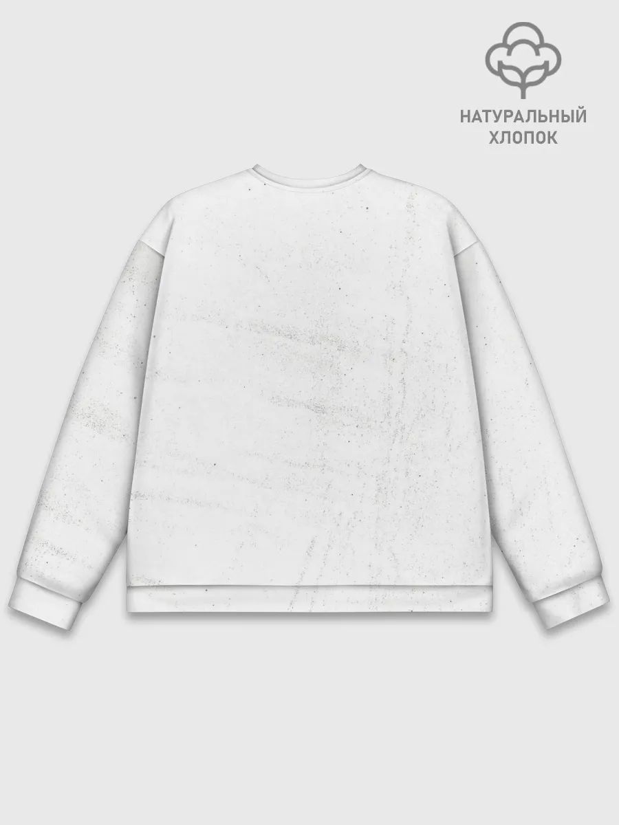 Мужской свитшот базовый / Чёрный клевер Аста